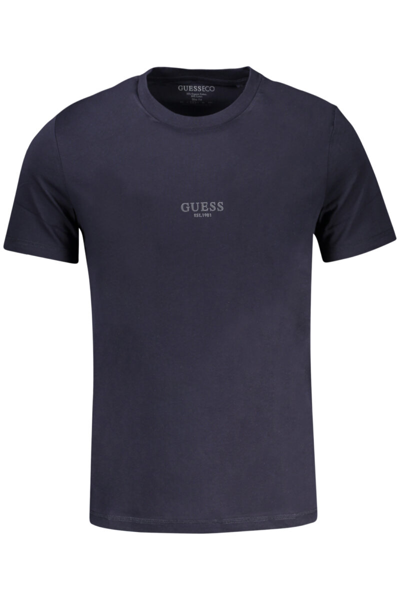 GUESS JEANS PÁNSKÉ TRIČKO S KRÁTKÝM RUKÁVEM MODRÉ