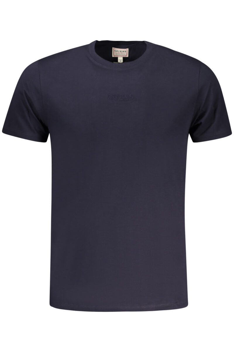 PÁNSKÉ MODRÉ TRIČKO S KRÁTKÝM RUKÁVEM GUESS JEANS
