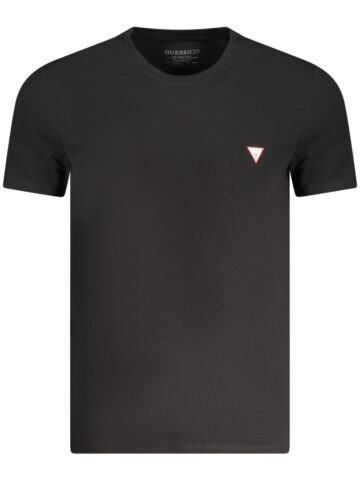 GUESS JEANS Herren T-Shirt Kurzarm Schwarz