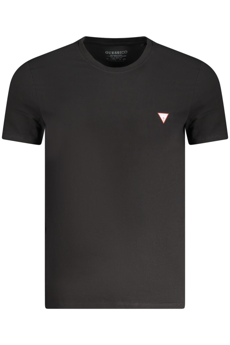 GUESS JEANS Herren T-Shirt Kurzarm Schwarz