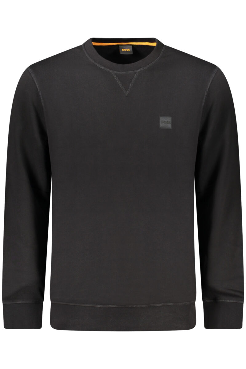 HUGO BOSS PÁNSKÁ MIKINA BEZ ZIPU ČERNÁ