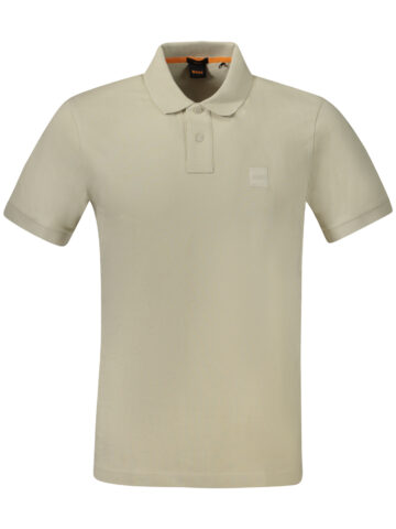 HUGO BOSS PÁNSKÉ POLO TRIČKO S KRÁTKÝM RUKÁVEM BĚŽOVÁ