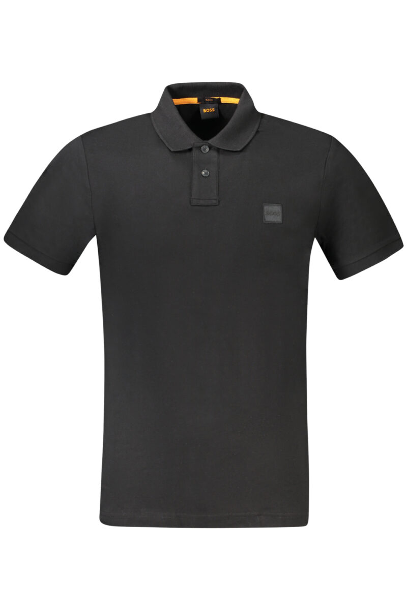 HUGO BOSS PÁNSKÉ POLO S KRÁTKÝM RUKÁVEM ČERNÉ