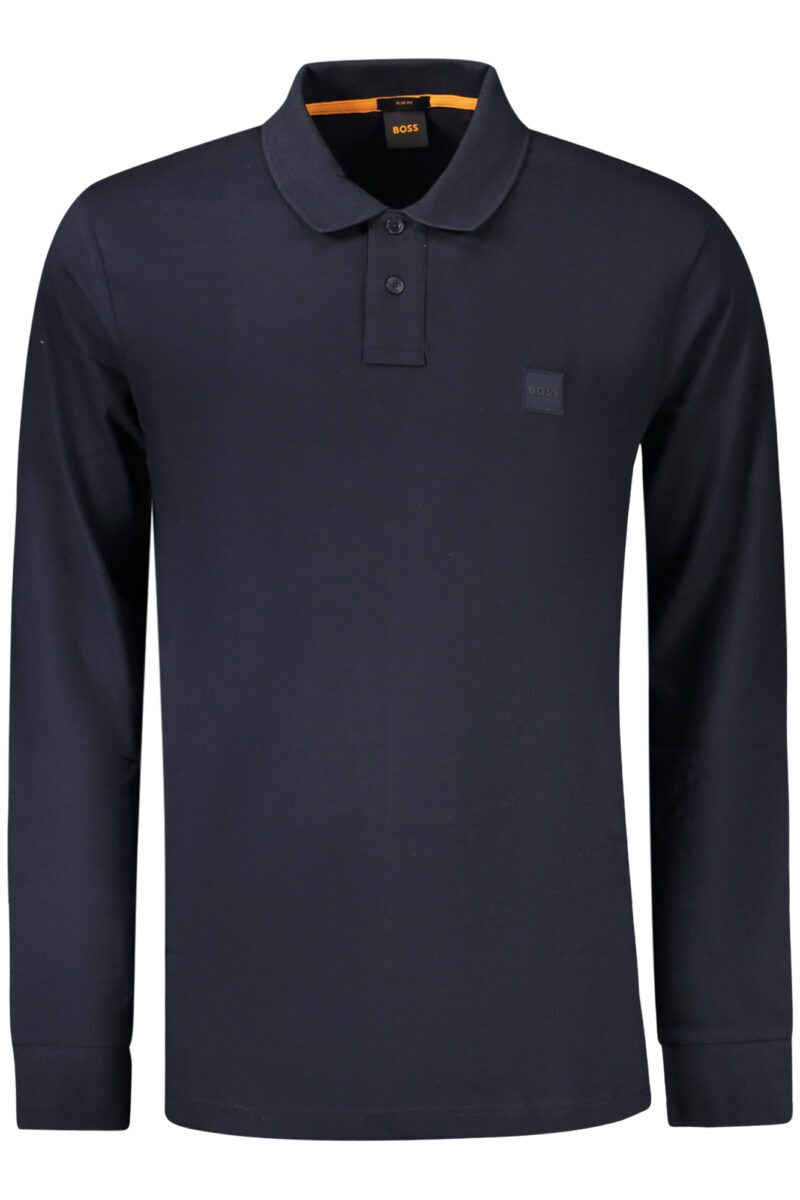 HUGO BOSS PÁNSKÉ POLO S DLOUHÝM RUKÁVEM MODRÉ