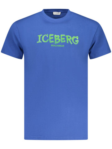 ICEBERG PÁNSKÉ TRIČKO S KRÁTKÝM RUKÁVEM MODRÉ