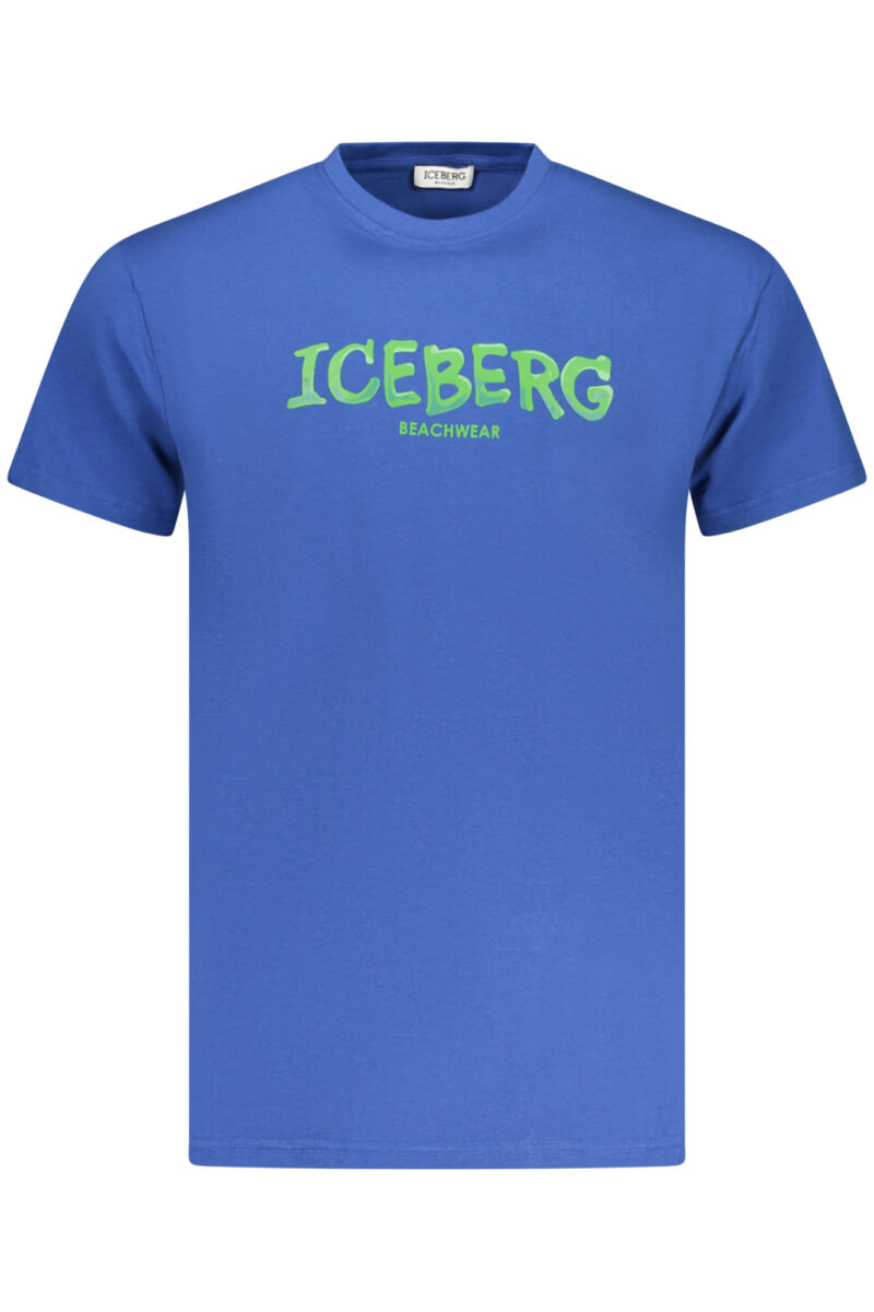 ICEBERG PÁNSKÉ TRIČKO S KRÁTKÝM RUKÁVEM MODRÉ
