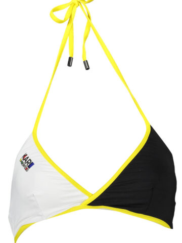 KARL LAGERFELD BEACHWEAR DÁMSKÝ TOP K PLAVKÁM ČERNÝ
