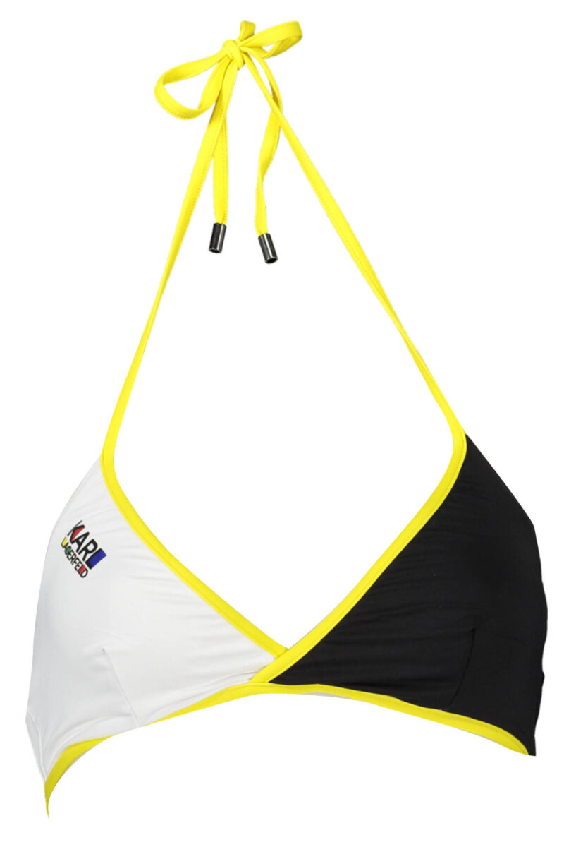 KARL LAGERFELD BEACHWEAR DÁMSKÝ TOP K PLAVKÁM ČERNÝ