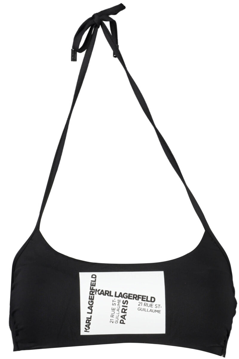 KARL LAGERFELD BEACHWEAR DÁMSKÝ ČERNÝ HORNÍ DÍL PLAVEK