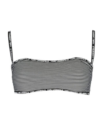 KARL LAGERFELD Damen Bikini-Oberteil Schwarz