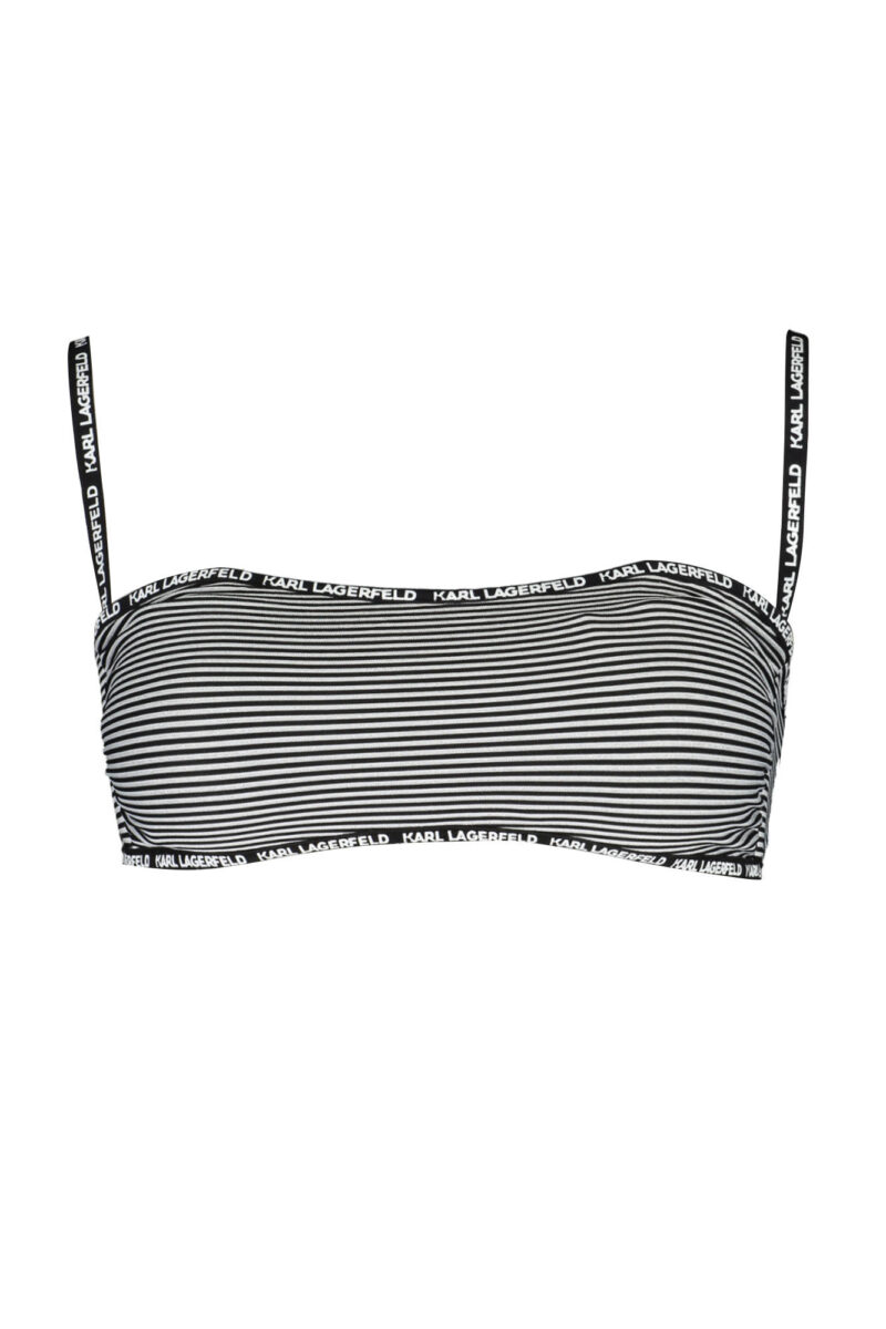 KARL LAGERFELD Damen Bikini-Oberteil Schwarz