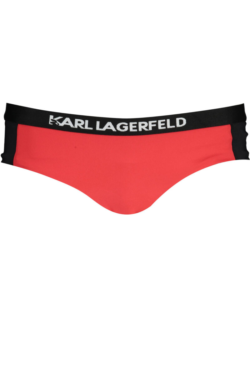 KARL LAGERFELD BEACHWEAR PLAVKOVÉ SLIPY DÁMSKÉ ČERVENÉ