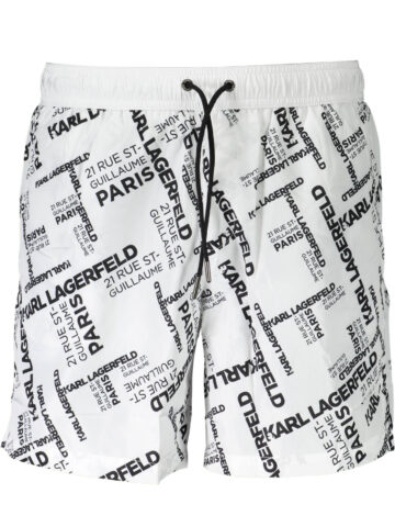 KARL LAGERFELD BEACHWEAR PÁNSKÉ PLÁVKY BÍLÉ
