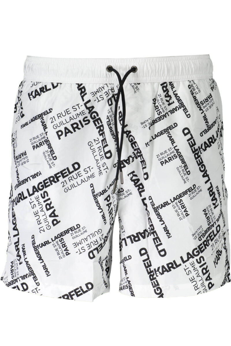 KARL LAGERFELD BEACHWEAR PÁNSKÉ PLÁVKY BÍLÉ