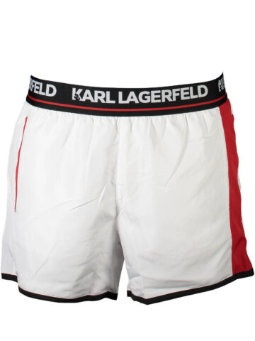 KARL LAGERFELD BEACHWEAR PÁNSKÉ PLÁVKY BÍLÉ