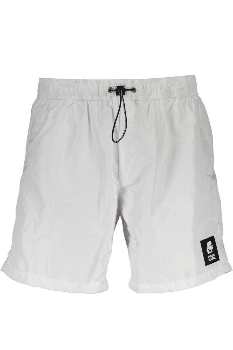 KARL LAGERFELD BEACHWEAR PÁNSKÉ BÍLÉ PLAVKOVÉ BOXERKY