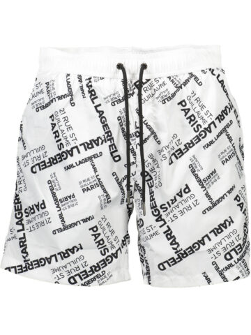 KARL LAGERFELD BEACHWEAR PÁNSKÉ BÍLÉ PLAVKY