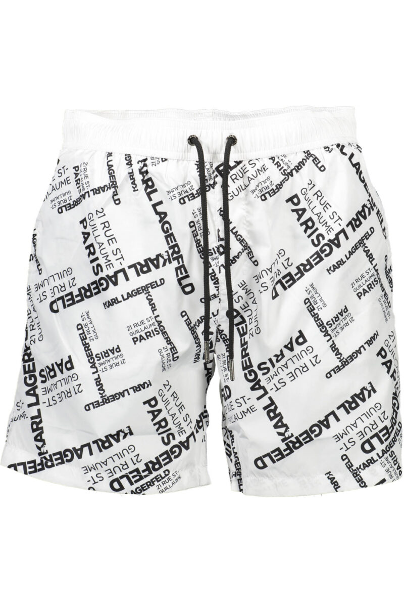 KARL LAGERFELD BEACHWEAR PÁNSKÉ BÍLÉ PLAVKY