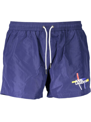 KARL LAGERFELD BEACHWEAR PLÁVKOVÉ BOXERKY PÁNSKÉ MODRÉ
