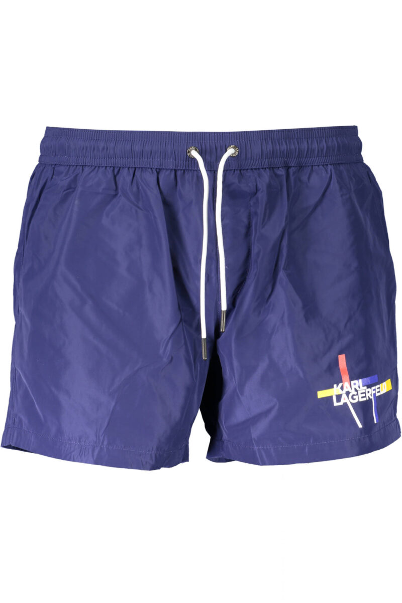 KARL LAGERFELD BEACHWEAR PLÁVKOVÉ BOXERKY PÁNSKÉ MODRÉ