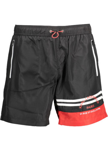 KARL LAGERFELD BEACHWEAR ČERNÉ PÁNSKÉ PLÁVKY