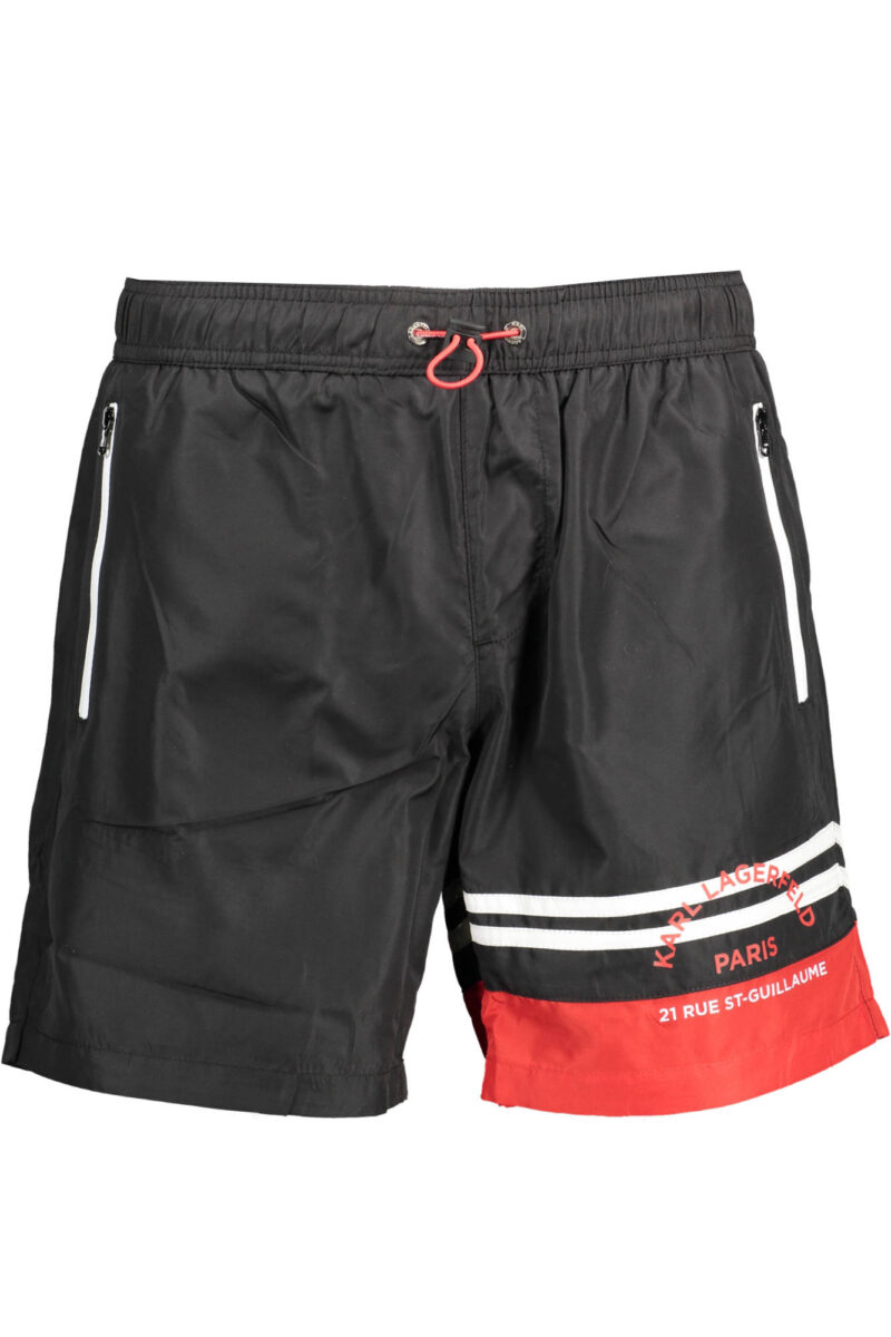 KARL LAGERFELD BEACHWEAR ČERNÉ PÁNSKÉ PLÁVKY