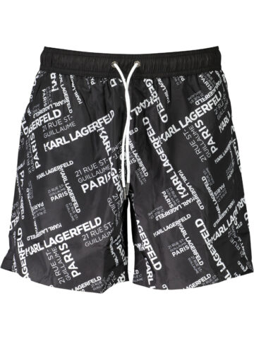 Karl Lagerfeld Herren Badehose Schwarz