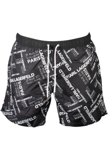 KARL LAGERFELD BEACHWEAR ČERNÉ PÁNSKÉ PLÁVKY