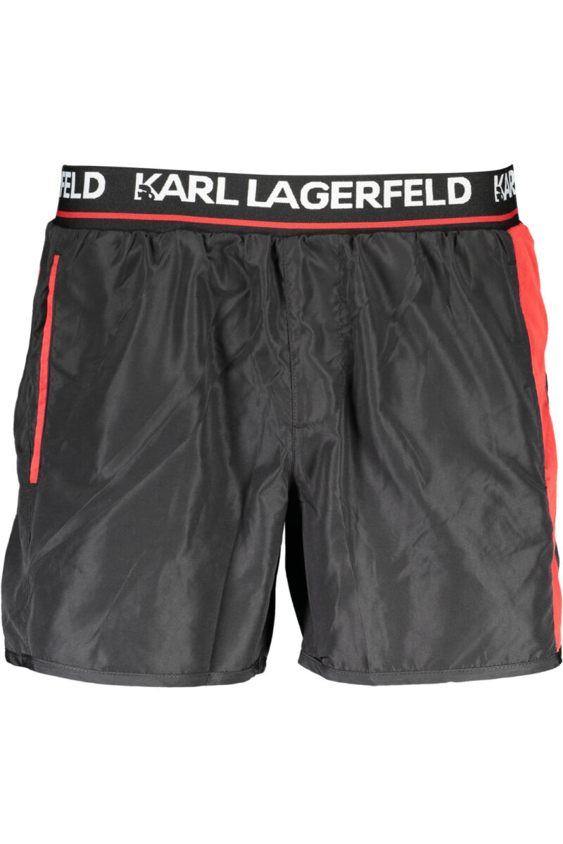 KARL LAGERFELD BEACHWEAR PLÁVKOVÉ BOXERKY ČERNÉ PÁNSKÉ