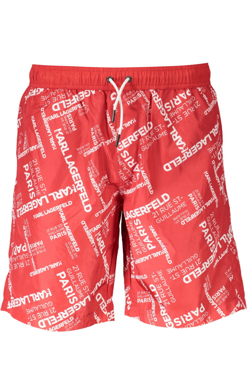 KARL LAGERFELD BEACHWEAR PÁNSKÉ ČERVENÉ PLAVKY