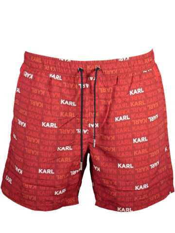 KARL LAGERFELD BEACHWEAR ČERVENÉ PÁNSKÉ PLÁVKY