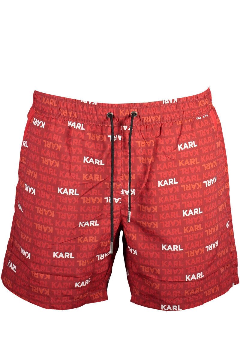 KARL LAGERFELD BEACHWEAR ČERVENÉ PÁNSKÉ PLÁVKY
