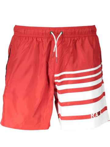 KARL LAGERFELD BEACHWEAR PÁNSKÉ PLAVECKÉ KALHOTKY ČERVENÉ