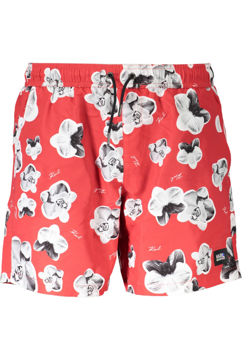KARL LAGERFELD BEACHWEAR PÁNSKÉ ČERVENÉ PLAVKY