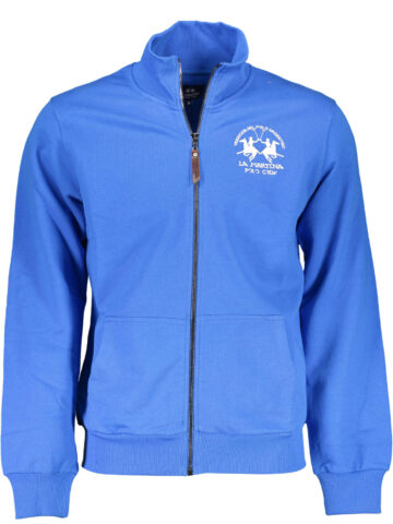 LA MARTINA Herren Sweatshirt Blau mit Reißverschluss