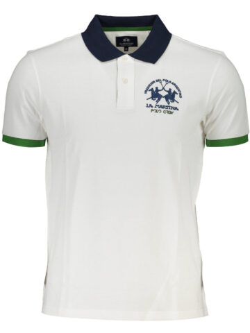 LA MARTINA Kurzarm-Polo für Herren Weiß