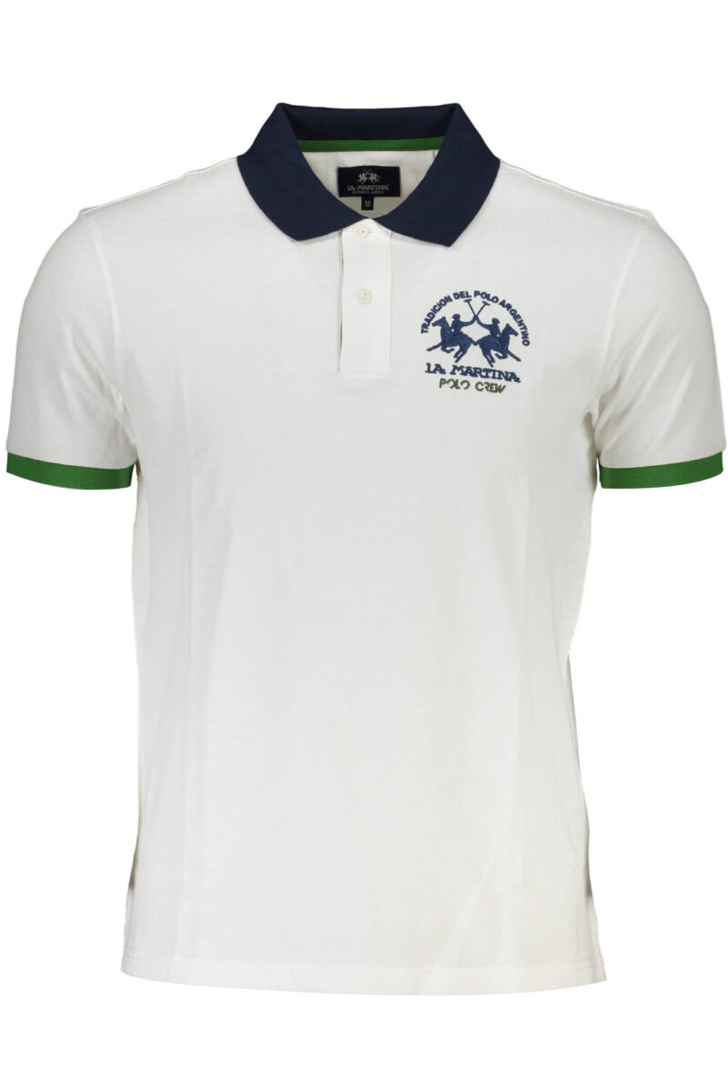 LA MARTINA Kurzarm-Polo für Herren Weiß