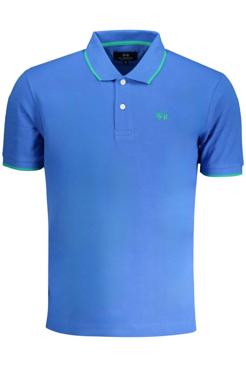 La Martina Poloshirt Herren Kurzarm Blau