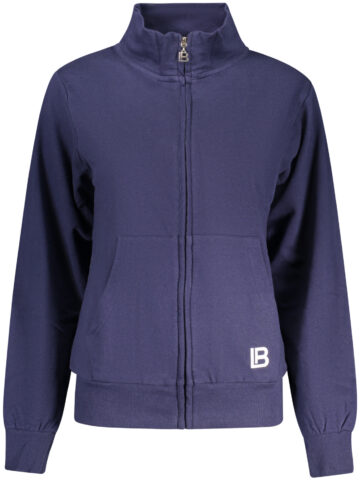 Laura Biagiotti Damen Sweatshirt Blau mit Reißverschluss