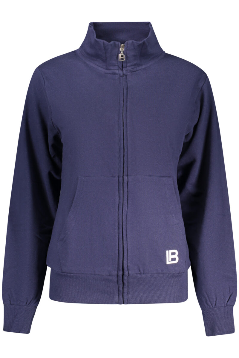 Laura Biagiotti Damen Sweatshirt Blau mit Reißverschluss