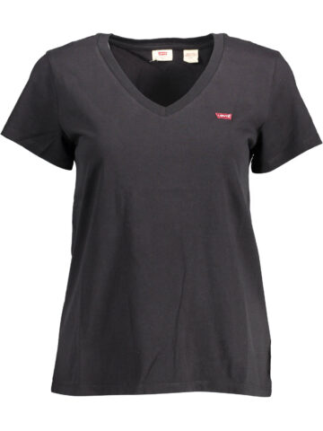 LEVI'S Damen T-Shirt Schwarz Kurzarm