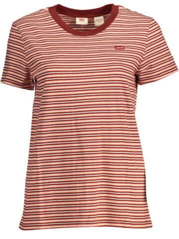 LEVI'S DAMEN T-SHIRT KURZARM ROT