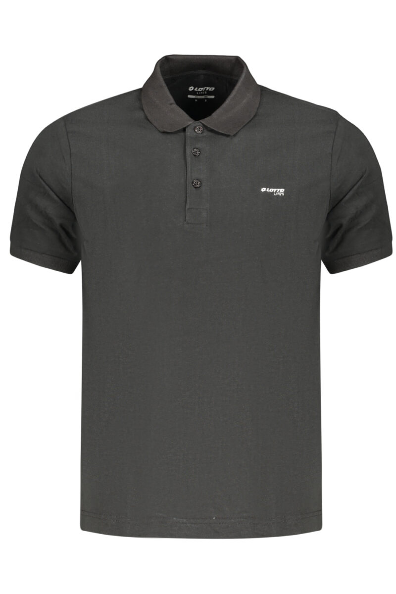 LOTTO Herren Polohemd Kurzarm Schwarz