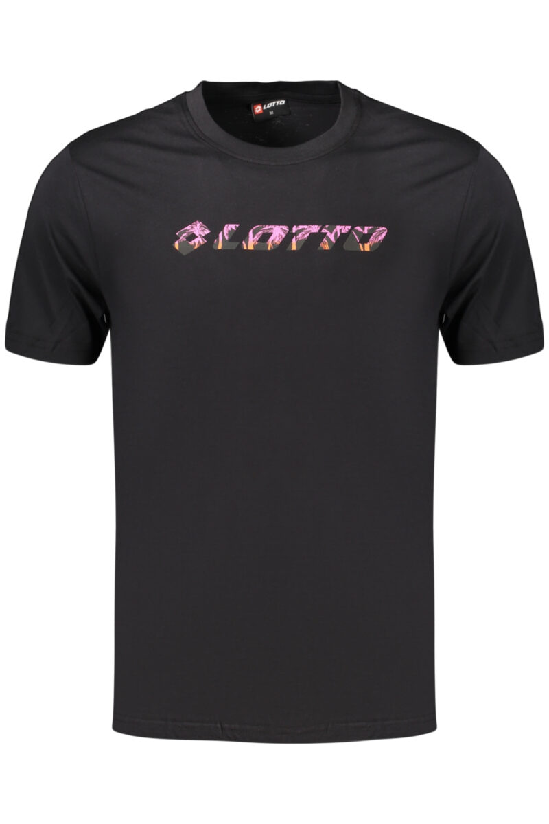 LOTTO Herren-T-Shirt mit kurzem Arm in Schwarz