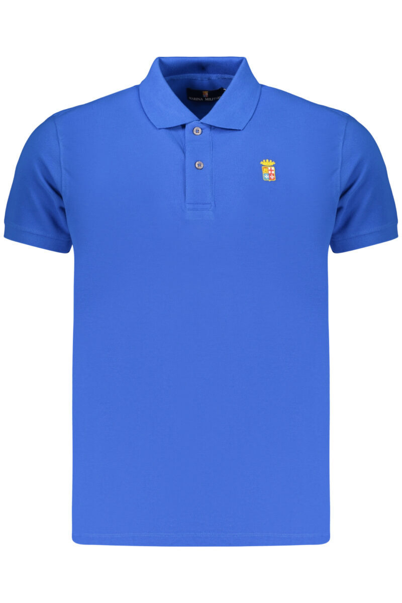 NAVY NAVY PÁNSKÉ MODRÉ POLO TRIČKO S KRÁTKÝM RUKÁVEM