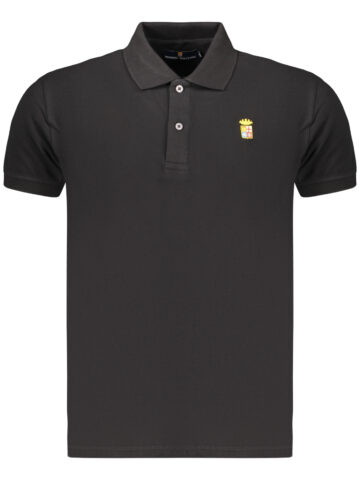 NAVY PÁNSKÉ ČERNÉ POLO TRIČKO S KRÁTKÝM RUKÁVEM