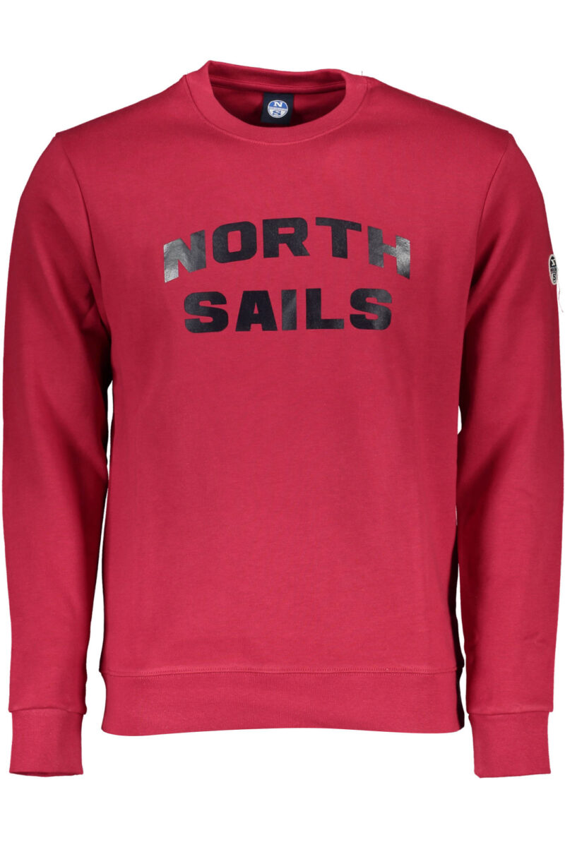 NORTH SAILS Herren Sweatshirt Rot mit Reißverschluss