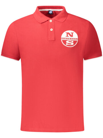 NORTH SAILS PÁNSKÁ POLOKOŠILE S KRÁTKÝM RUKÁVEM ČERVENÁ