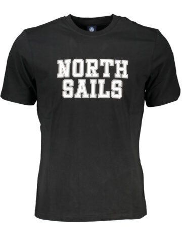 NORTH SAILS PÁNSKÉ TRIČKO S KRÁTKÝM RUKÁVEM ČERNÉ