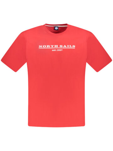 NORTH SAILS PÁNSKÉ TRIČKO S KRÁTKÝM RUKÁVEM ČERVENÉ